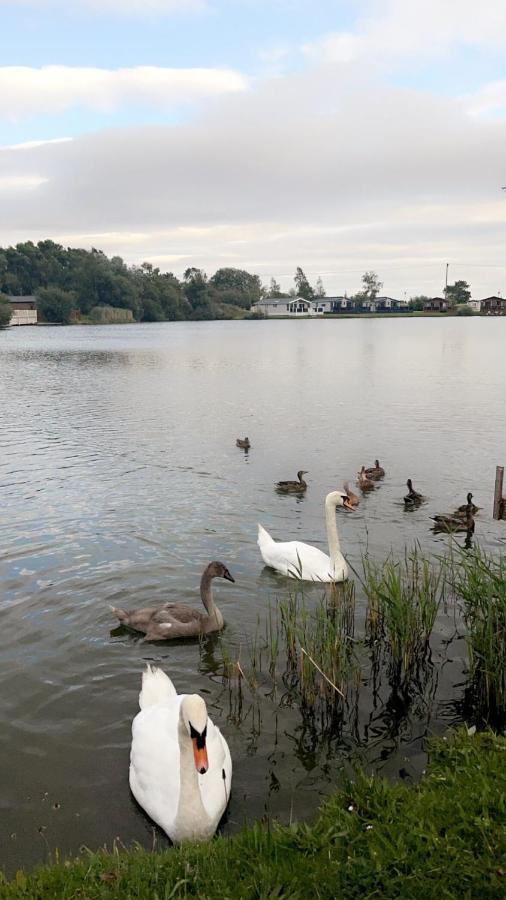 Widgeon Bespoke Cabin Is Lakeside With Private Fishing Peg, Hot Tub Situated At Tattershall Lakes Country Park Exterior foto